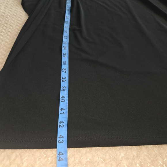 Women's Glamour Black chiffon overlay cape, rhinestone-trimmed Formal Dress - Picture 5 of 10